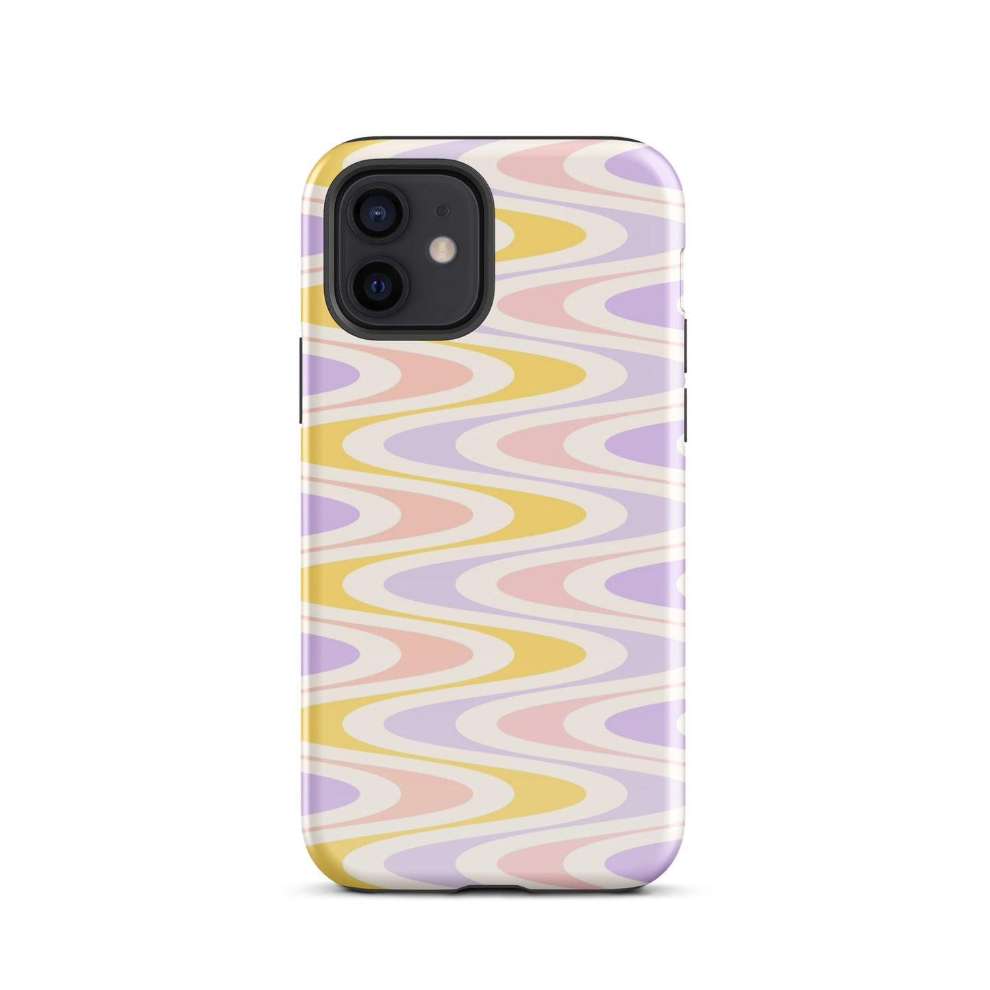 Pastel Retro Wavy iPhone Case