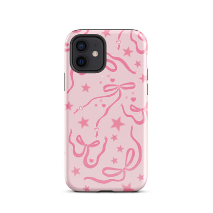 Pink Cosmic Bows iPhone Case