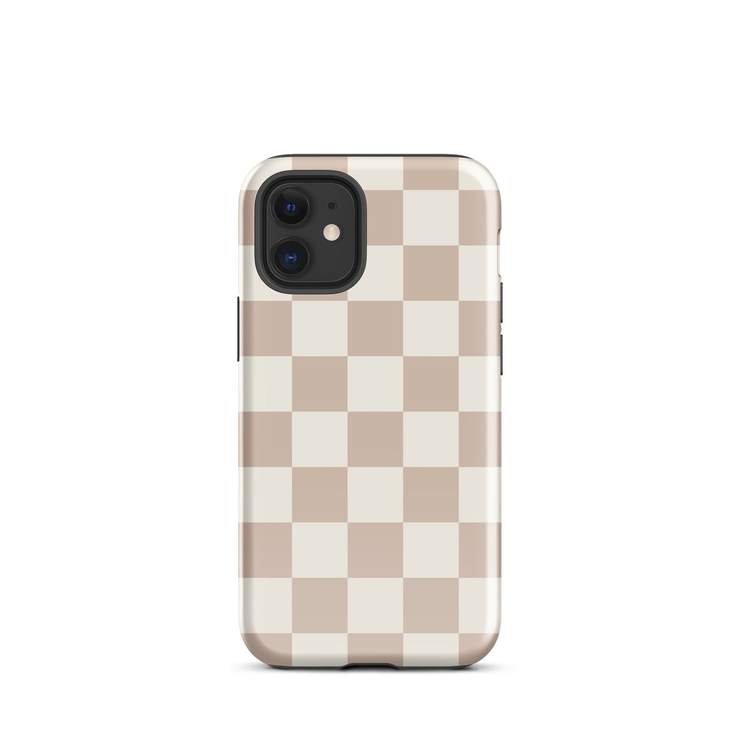 Neutral Checkered iPhone Case