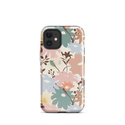 Retro Floral Fusion iPhone Case