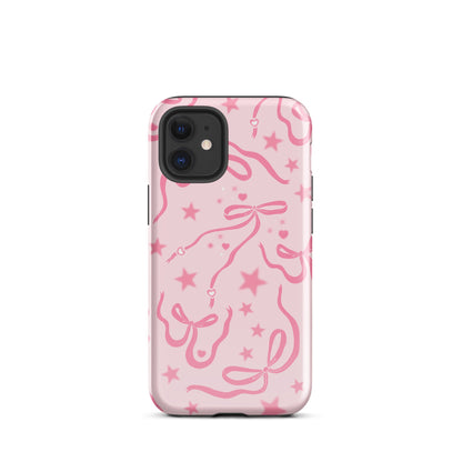 Pink Cosmic Bows iPhone Case