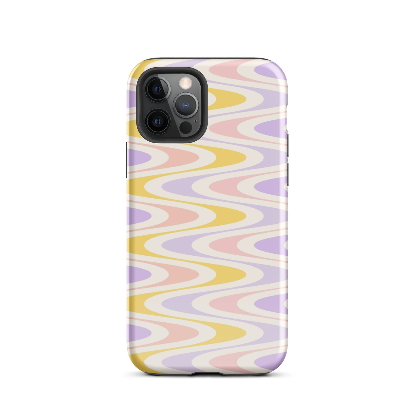 Pastel Retro Wavy iPhone Case