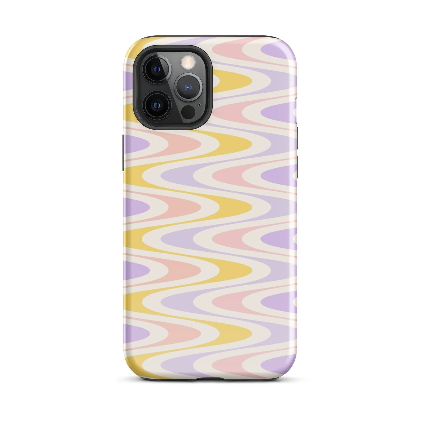 Pastel Retro Wavy iPhone Case