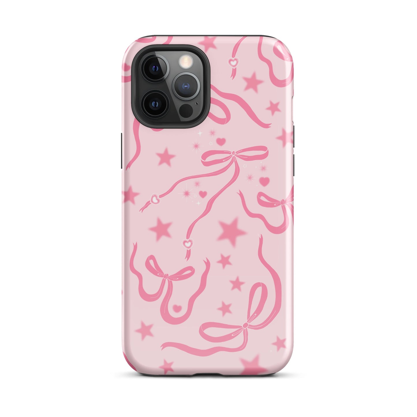 Pink Cosmic Bows iPhone Case