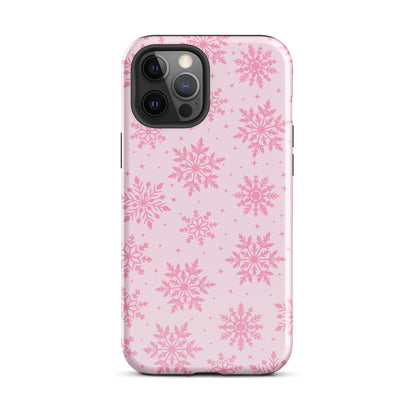 Pink Snowflakes iPhone Case