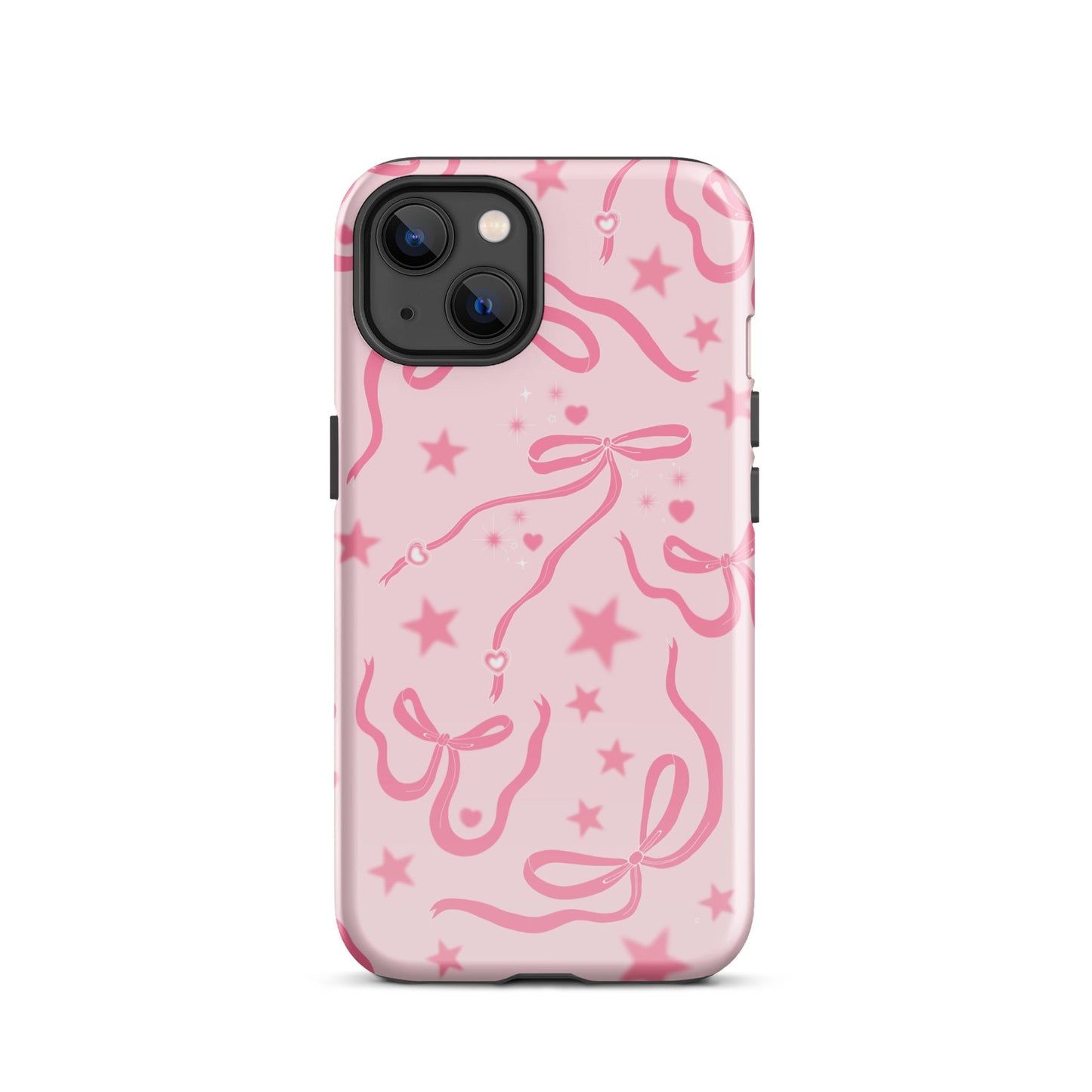 Pink Cosmic Bows iPhone Case