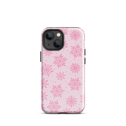 Pink Snowflakes iPhone Case