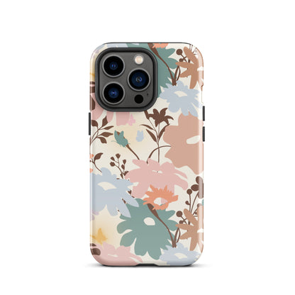 Retro Floral Fusion iPhone Case