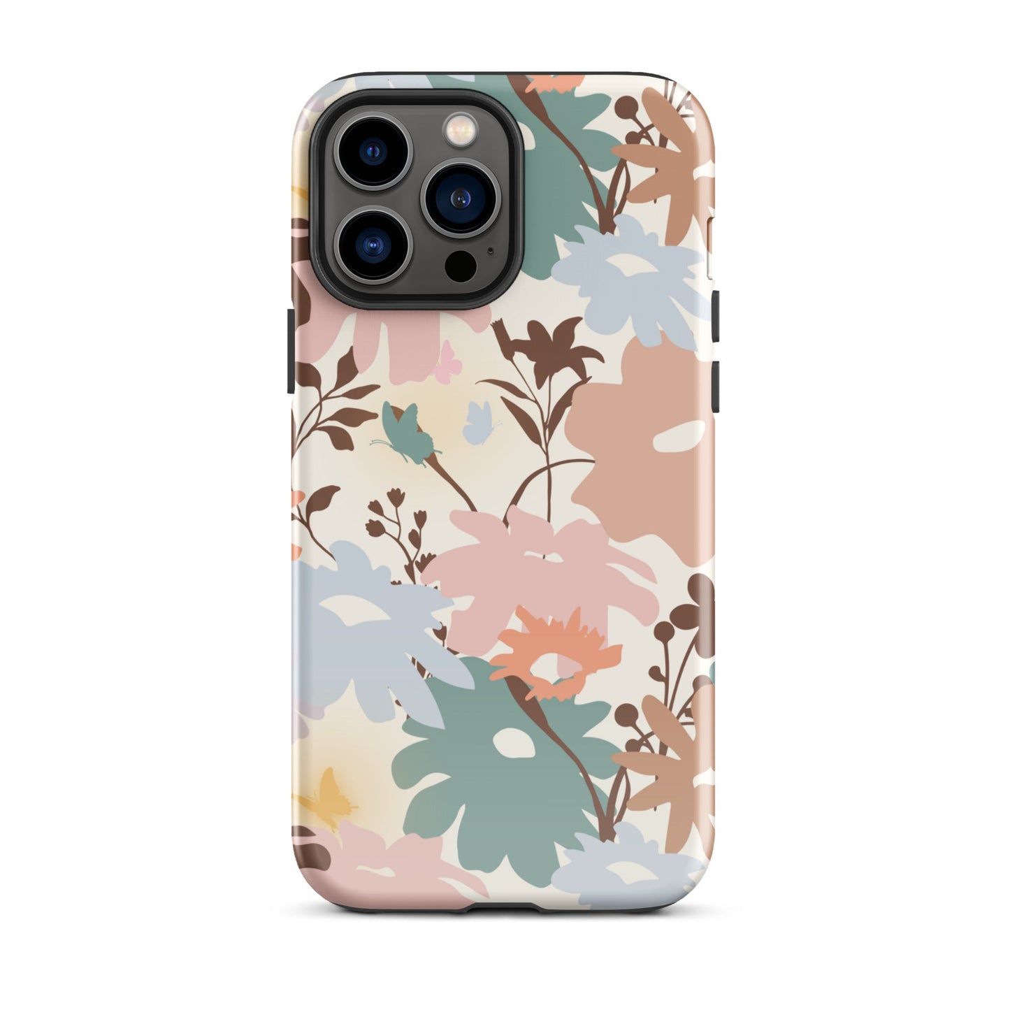 Retro Floral Fusion iPhone Case