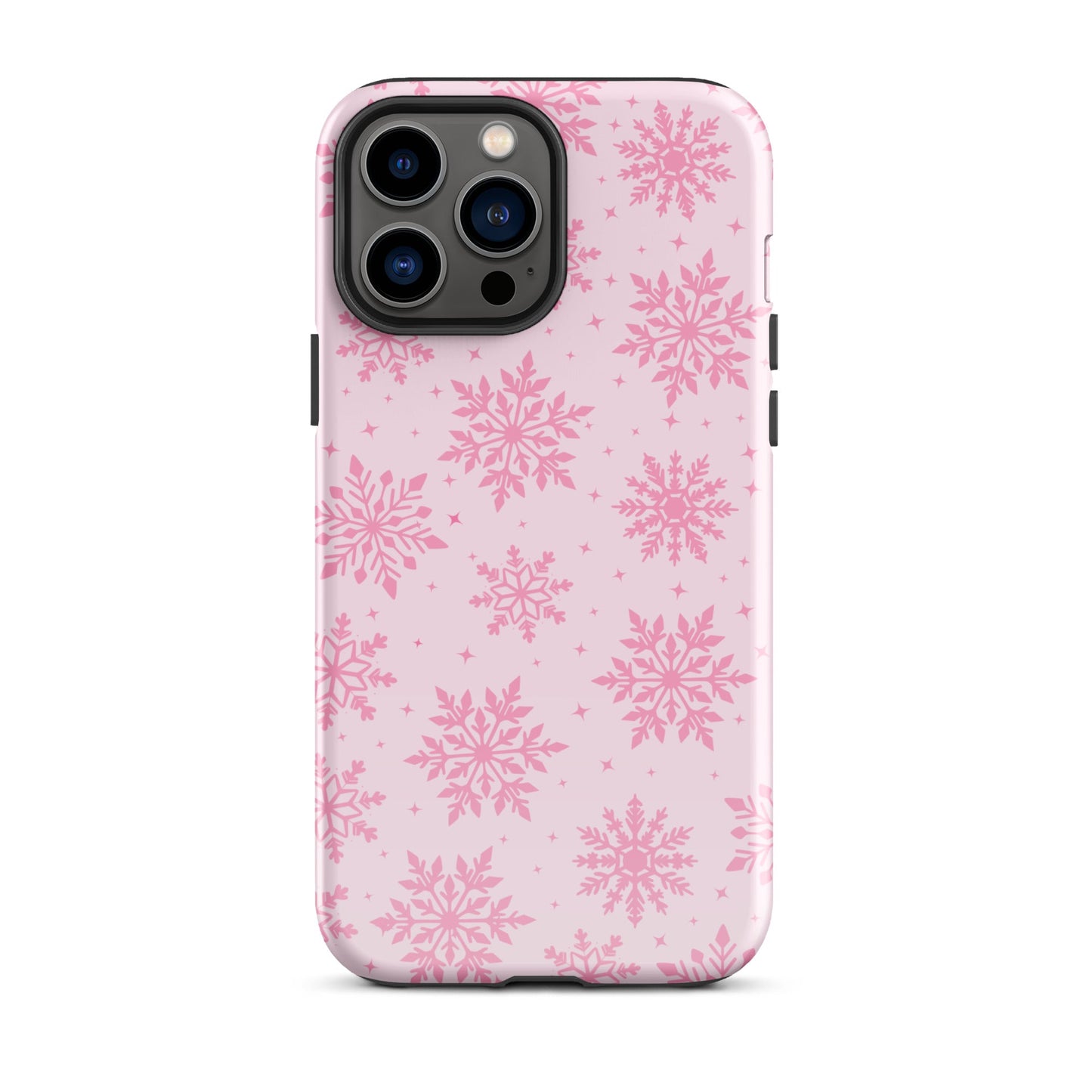 Pink Snowflakes iPhone Case