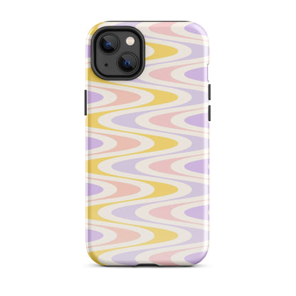 Pastel Retro Wavy iPhone Case