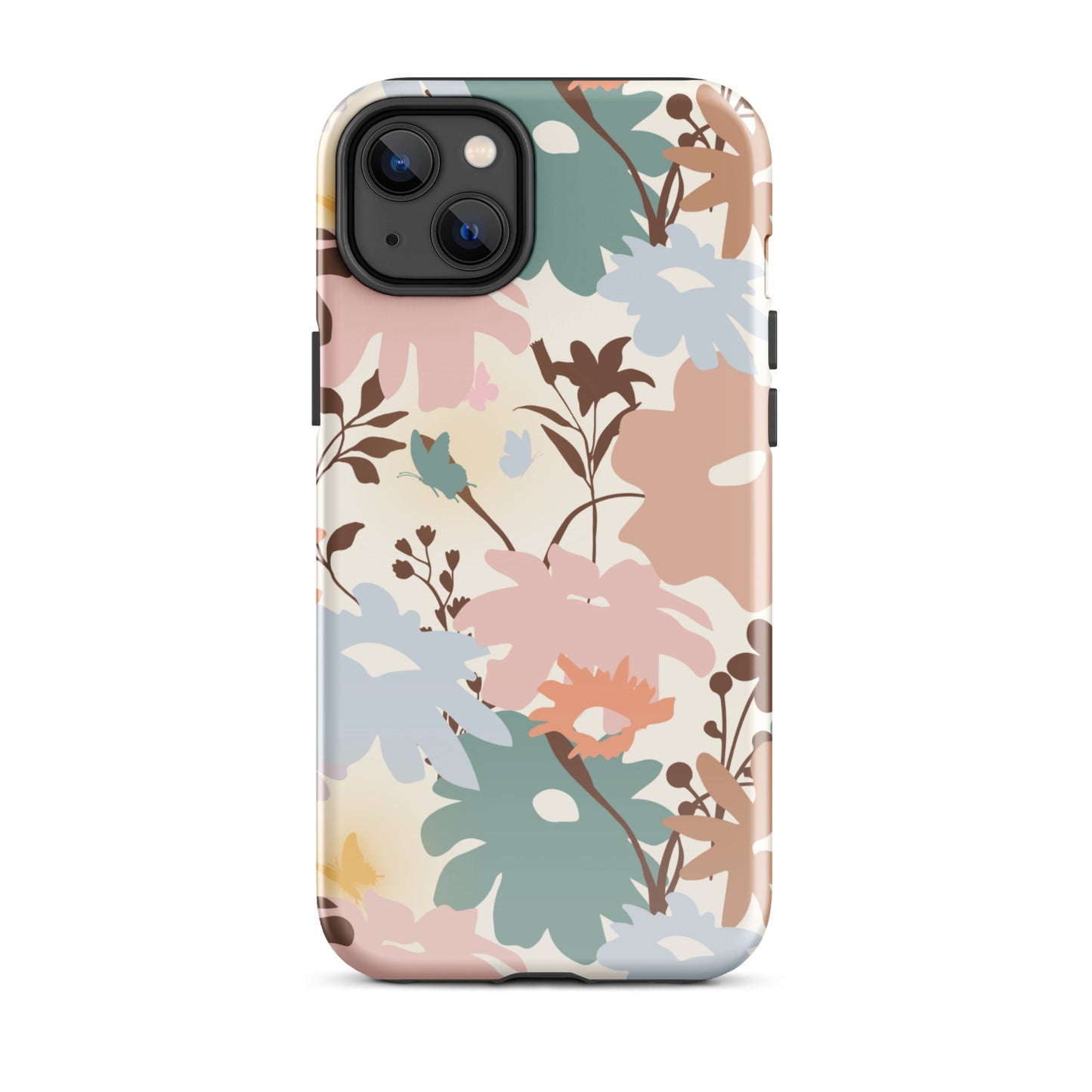Retro Floral Fusion iPhone Case