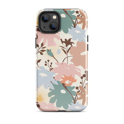 Retro Floral Fusion iPhone Case