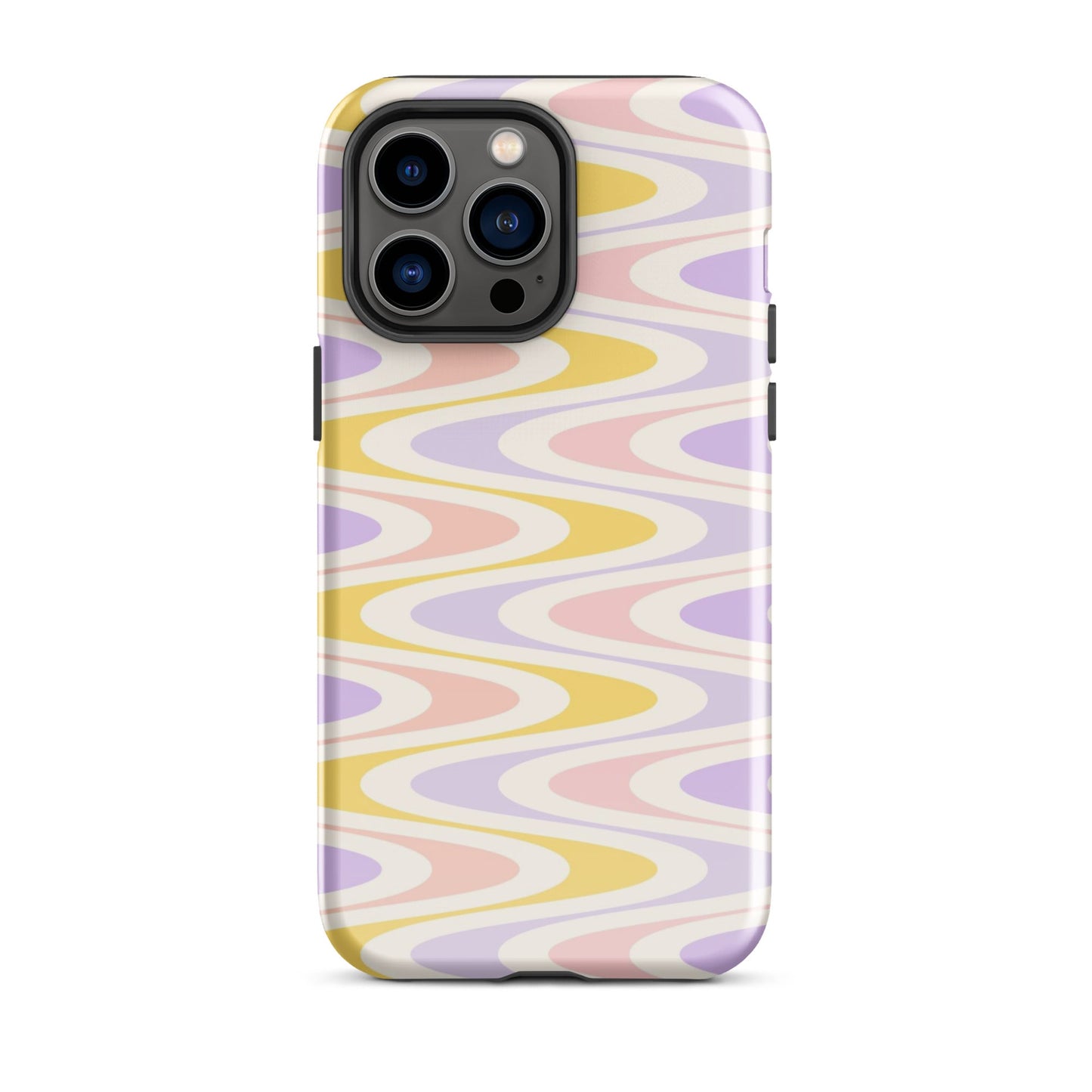 Pastel Retro Wavy iPhone Case