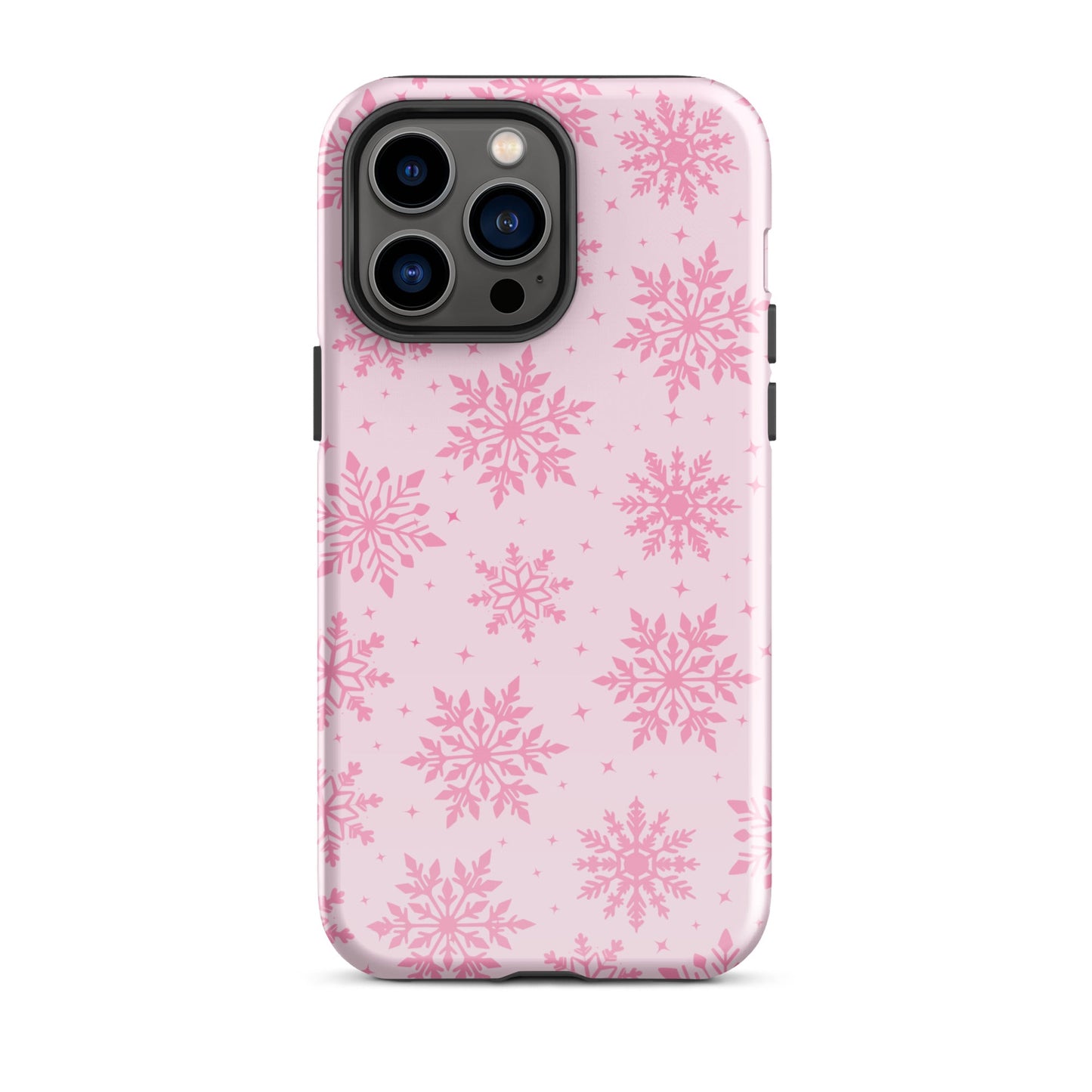 Pink Snowflakes iPhone Case