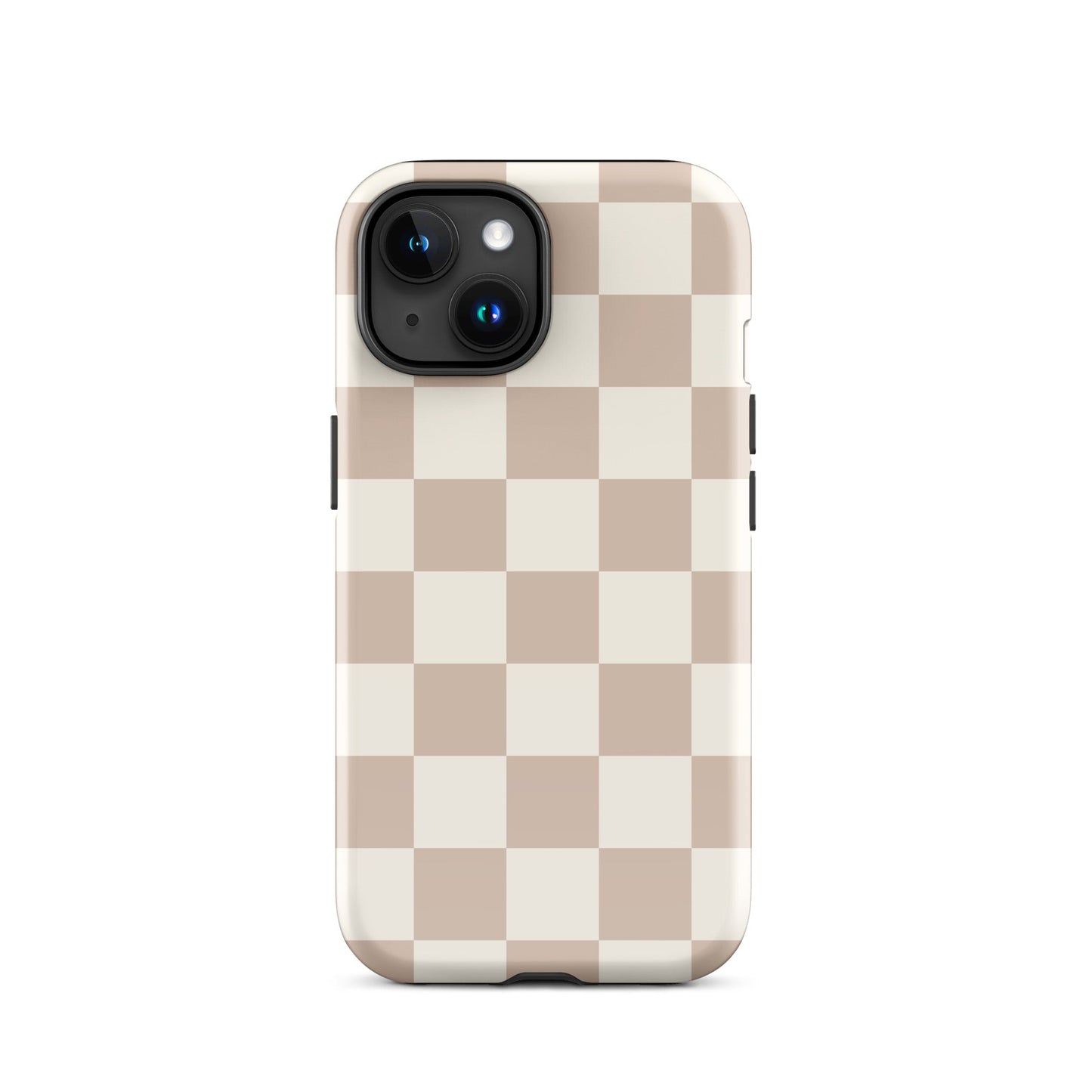 Neutral Checkered iPhone Case