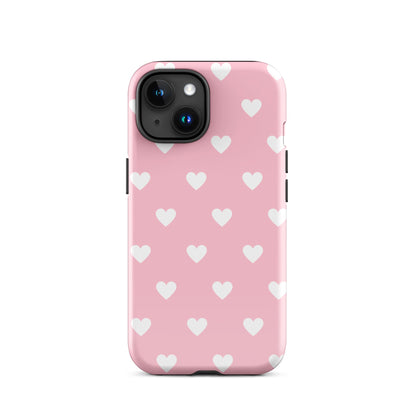 Pink Hearts iPhone Case