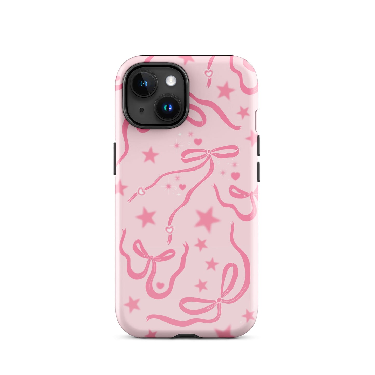 Pink Cosmic Bows iPhone Case