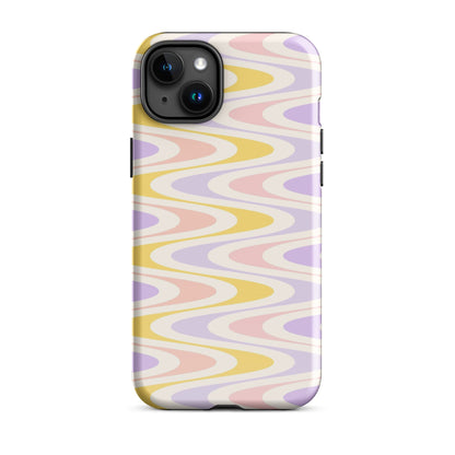 Pastel Retro Wavy iPhone Case