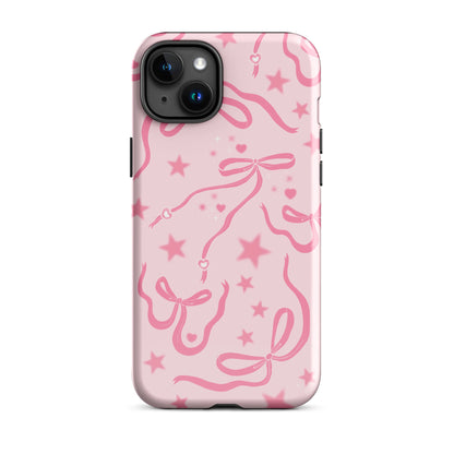 Pink Cosmic Bows iPhone Case