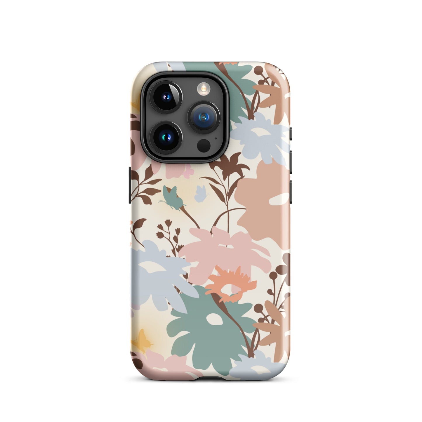 Retro Floral Fusion iPhone Case