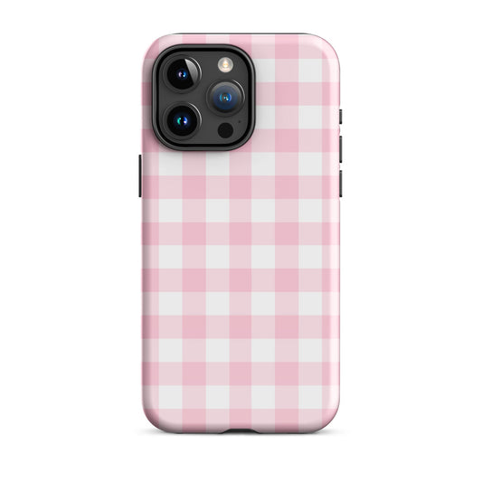 Pink Gingham iPhone Case