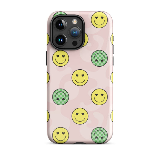 Preppy Smiley Faces iPhone Case