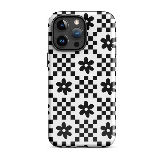 Monochrome Daisy iPhone Case