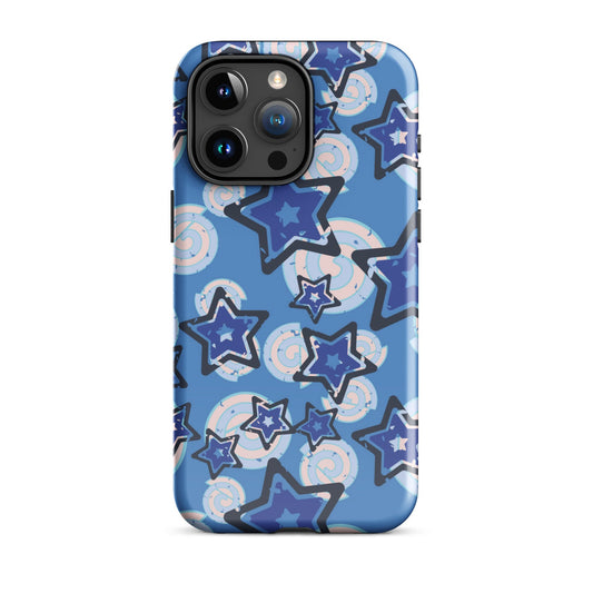Y2K Blue Star iPhone Case