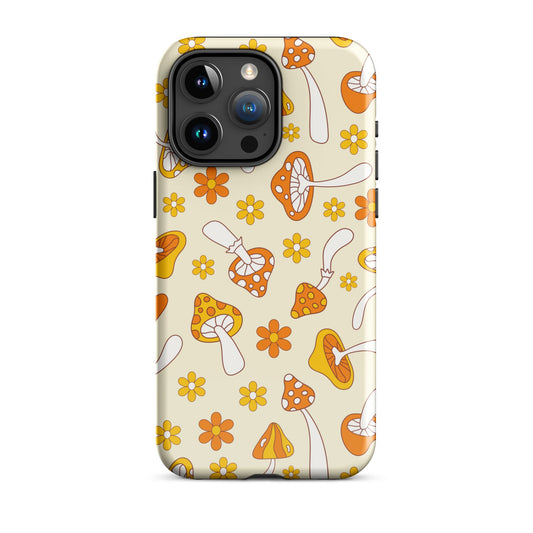 Retro Mushrooms iPhone Case