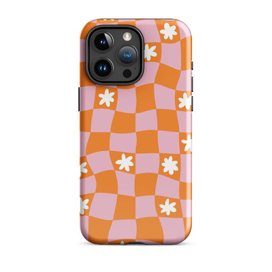 Groovy Check iPhone Case
