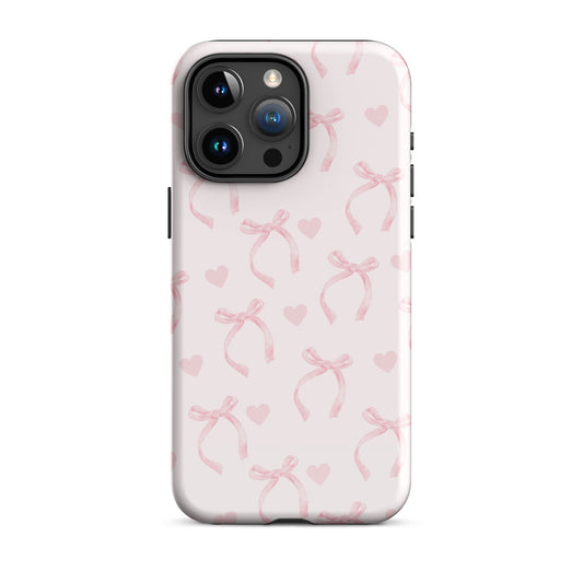 Coquette Pink Bows iPhone Case