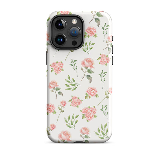 Pink Vintage Roses iPhone Case