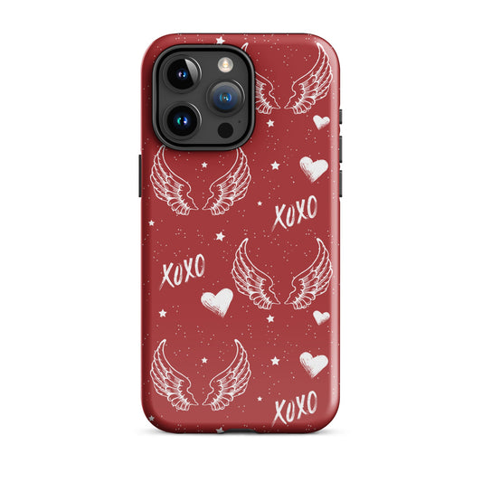 Y2K Red Angel Wings iPhone Case