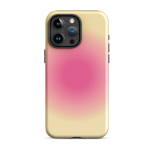 Pink & Yellow Aura iPhone Case