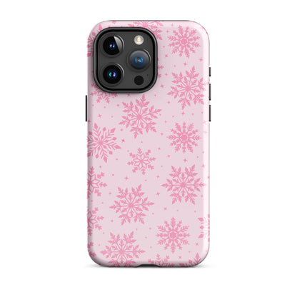 Pink Snowflakes iPhone Case