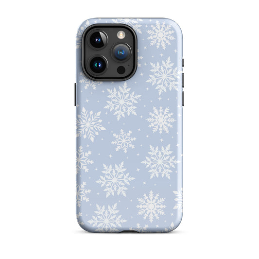 Blue Snowflakes iPhone Case