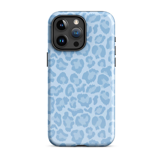 Blue Leopard iPhone Case