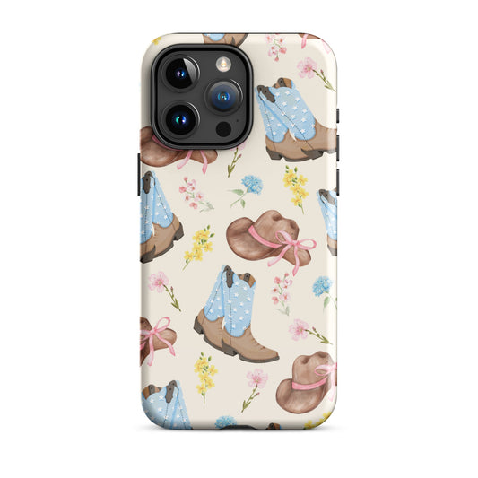 Floral Cowgirl iPhone Case