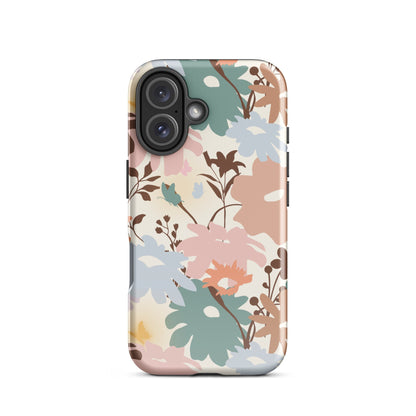 Retro Floral Fusion iPhone Case