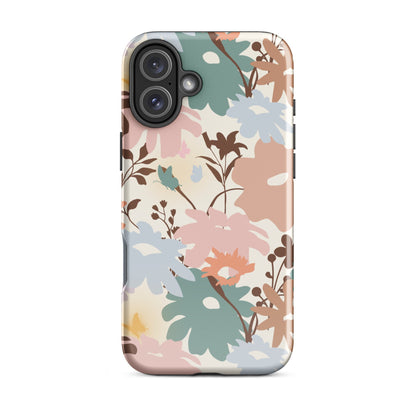 Retro Floral Fusion iPhone Case