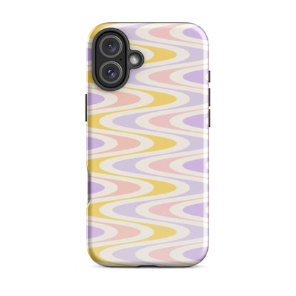 Pastel Retro Wavy iPhone Case