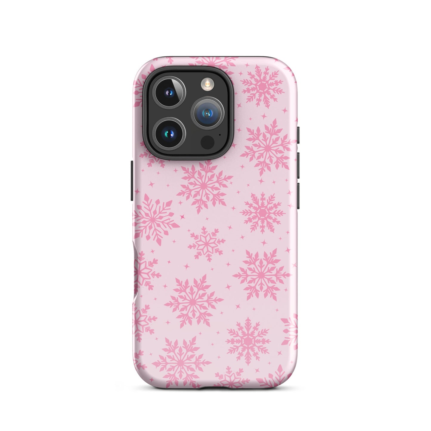 Pink Snowflakes iPhone Case