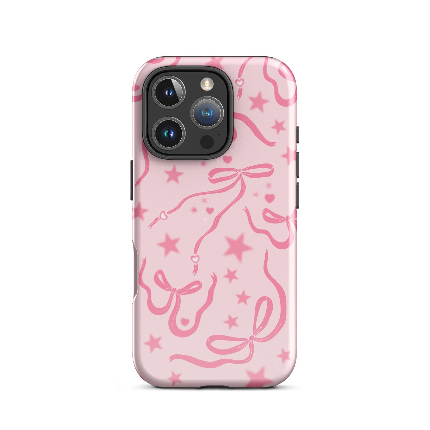 Pink Cosmic Bows iPhone Case