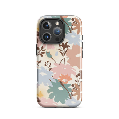 Retro Floral Fusion iPhone Case