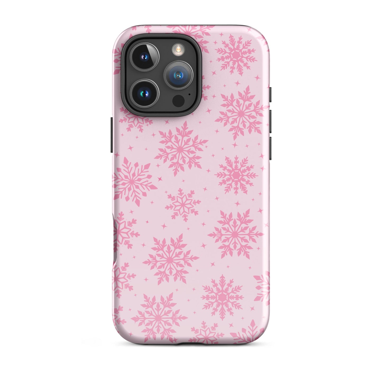 Pink Snowflakes iPhone Case