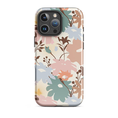 Retro Floral Fusion iPhone Case