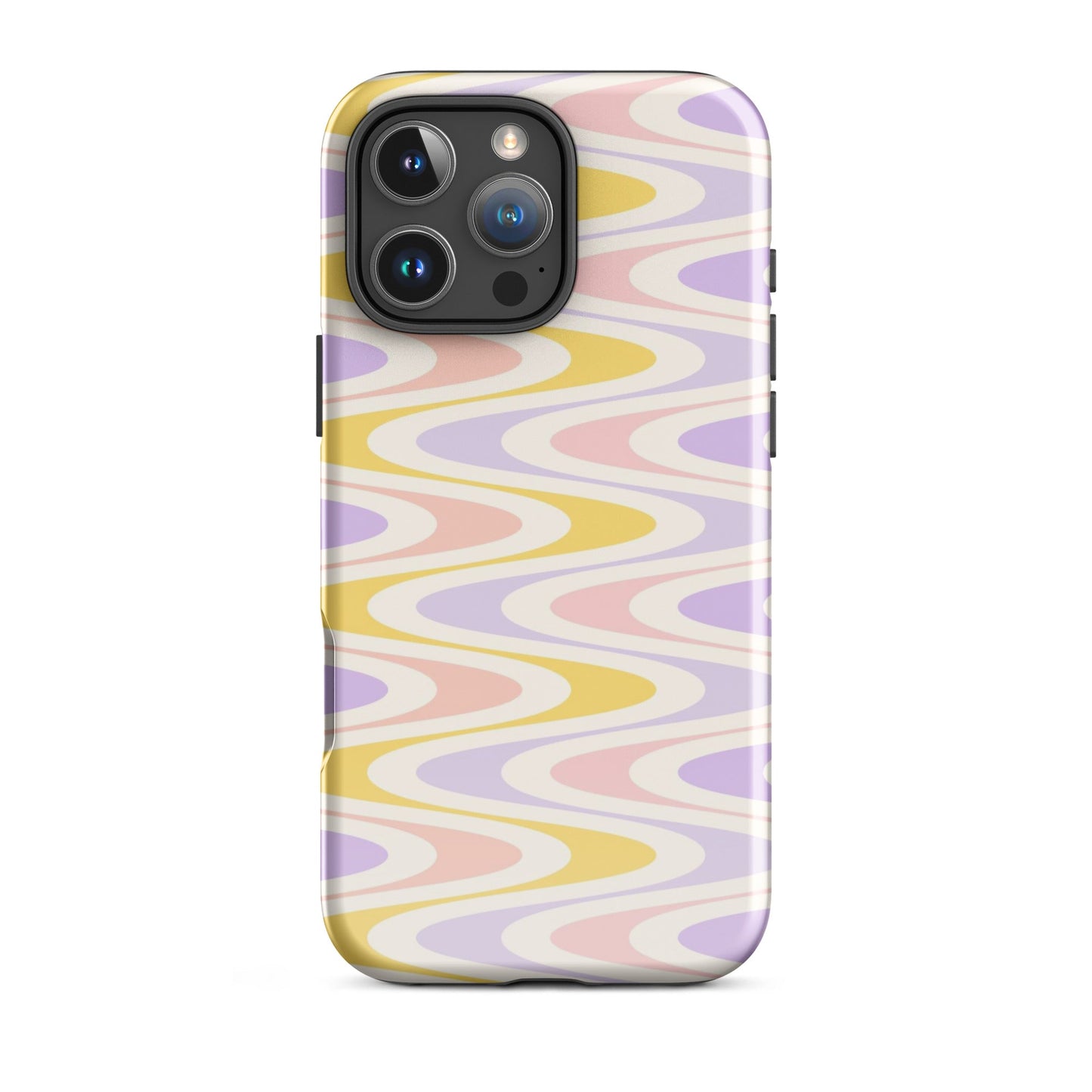 Pastel Retro Wavy iPhone Case