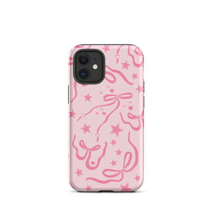Pink Cosmic Bows iPhone Case