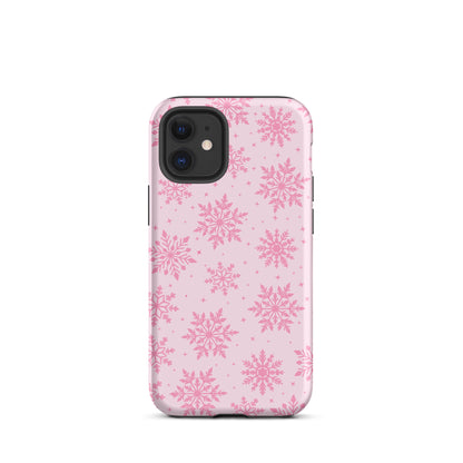 Pink Snowflakes iPhone Case